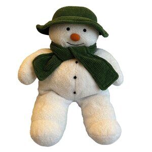 2005 "The Snowman" Raymond Briggs  Kids Preferred Plush 14" White W/ Green Hat